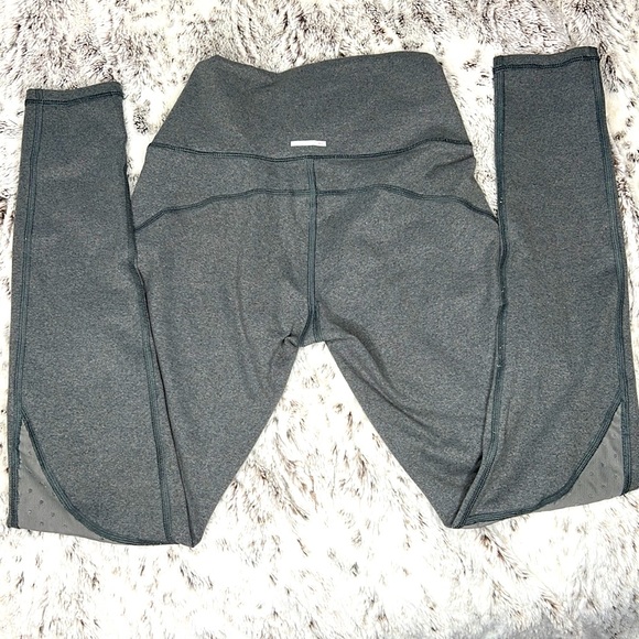 Aerie Mesh Detail Gray Leggings XS - Picture 2 of 5